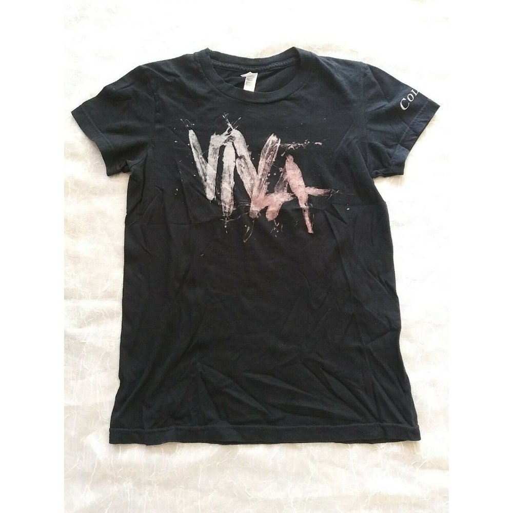 Coldplay Viva Black Shirt Womens Small